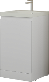 Style Line Мебель для ванной с кварцевой раковиной жасмин Батлер 50 белая Люкс антискрейтч Plus – фотография-5