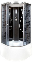 DTO Душевая кабина BМ4510 BLACK с электрикой