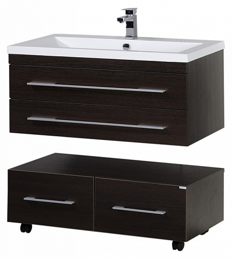 Aquanet Тумба подкатная "Нота 100" венге – фотография-8