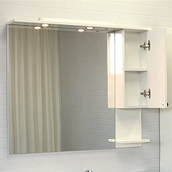 Comforty Зеркальный шкаф Севилья 100 R слоновая кость – фотография-3