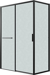 Grossman Боковая стенка Style 70x195 профиль черный матовый стекло шиншилла – фотография-2