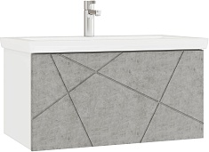 Vigo Тумба под раковину Geometry 800-0-1 подвесная бетон