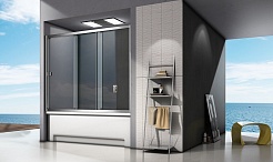 Good Door Шторка для ванны SCREEN WTW-120-C-CH – фотография-3