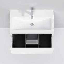 Am.Pm Мебель для ванной Gem 75 глянец белый, с 1 ящиком – фотография-10