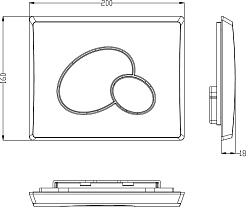 WeltWasser Инсталляция для унитаза Marberg 410 RD CR с клавишей смыва хром глянцевый – фотография-4