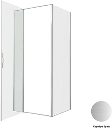 Allen Brau Душевой уголок Priority 90x80 3.31026.BA/3.31041.BA серебро браш – фотография-4