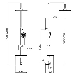 Lemark Душевой гарнитур LM8803C – фотография-2