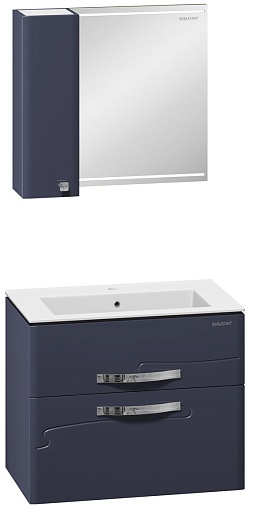  Тумба с раковиной Nota 75 серая – картинка-3