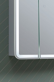 Aquanet Зеркальный шкаф Оптима 70 белый – фотография-13