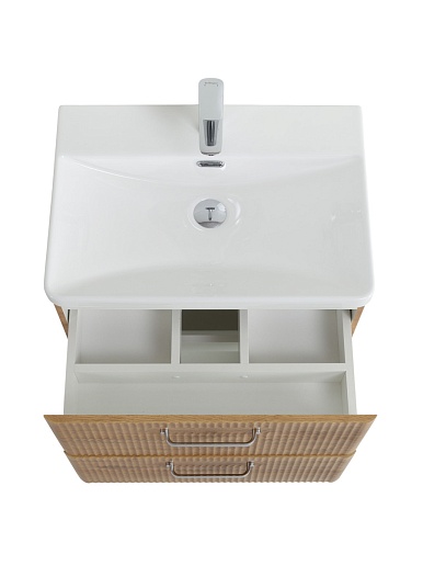 BelBagno Тумба с раковиной Due 50 подвесная Rovere Nature ручки Хром полированный – картинка-11