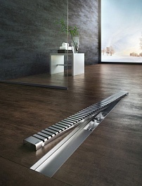 Alcaplast Решетка "Line 650L" глянцевая – фотография-2