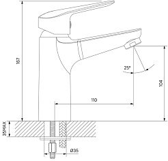 Iddis Смеситель для раковины Torr TORSB00i01 – фотография-6