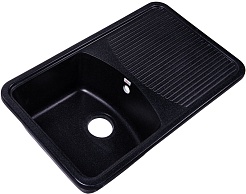 Rossinka Мойка кухонная RS76-47SW-Black – фотография-1