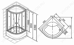 Appollo Душевая кабина TS-49W без радио – фотография-3