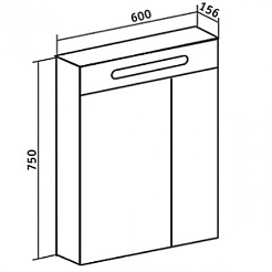 Runo Мебель для ванной Рига 65 напольная – фотография-7