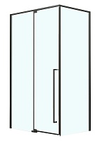 Azario Душевой уголок Male 100/100 стекло прозрачное профиль матовый черный