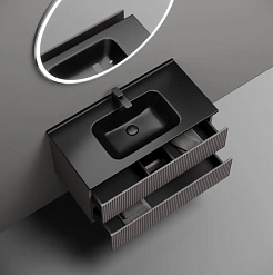 Sancos Тумба с раковиной Snob T 90 doha soft раковина Element 91 CN7002MB – фотография-4