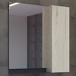 Comforty Зеркальный шкаф Бонн 75 дуб дымчатый – фотография-1