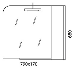  Зеркальный шкаф Innato 80 – фотография-2