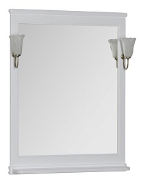 Aquanet Зеркало Валенса 70 белое (180150) – фотография-1