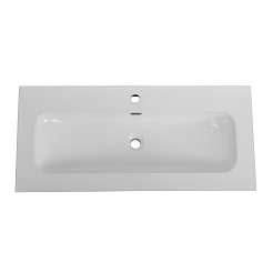 Cezares Тумба с раковиной Eco Cer-N 100 брашированная альпака CZR-8073-100 ручки сатиновое золото – фотография-10