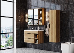 Onika Мебель для ванной Легран 80 Como подвесная дуб галифакс – фотография-8