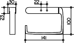 Keuco Держатель туалетной бумаги Elegance new 11662 010000 хром – фотография-2