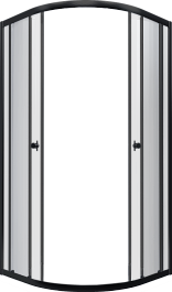 Triton Душевой уголок Альфа-блэк 100/100 Щ0000054225 – фотография-1