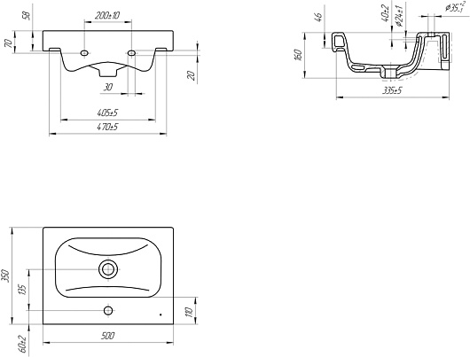 Бриклаер Мебель для ванной Кристалл 50 – фотография-14