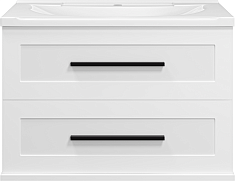 Misty Тумба под раковину Модерн 80 подвесная белая