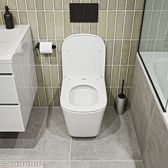 Vivon Унитаз подвесной Plat PDWH03 безободковый с быстросъёмныйм сиденьем микролифт – фотография-5