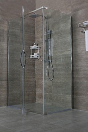 Alex Baitler Душевое ограждение AB 214-120 прозрачное стекло – фотография-2