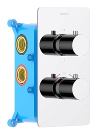 Aquatek Термостатический смеситель для ванны с душем Европа AQ1393CR хром – фотография-1