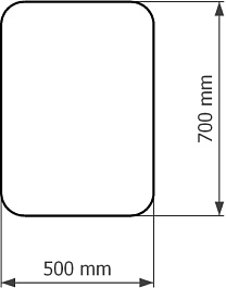 Corozo Зеркало Вега 50x70 – фотография-3