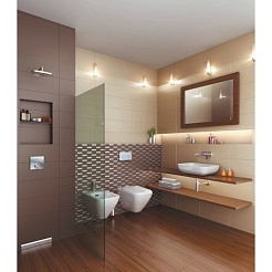 Geberit Декоративная планка 154.335.21.1 к внутристенному трапу, хром – фотография-4