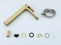 Gappo Смеситель для раковины G17-3 G1017-32 золотой сатин – фотография-2