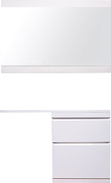 Style Line Тумба с раковиной Даллас 130 R Люкс, белая PLUS эмаль – фотография-4