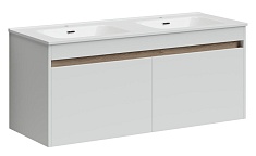 Sancos Тумба с раковиной Smart 120-2 белый глянец раковина Element 121-2 CN7004