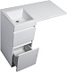 Style Line Тумба для умывальника Даллас 100 Люкс, белая PLUS эмаль – картинка-8