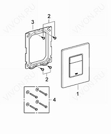 Grohe Кнопка смыва Skate Cosmopolitan 38732BR0 – фотография-2