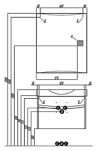 Акватон Мебель для ванной "Инфинити 76" белая, зеркало-шкаф – картинка-3