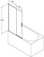 Byon Шторка для ванны T 80x145 прозрачное стекло – картинка-10