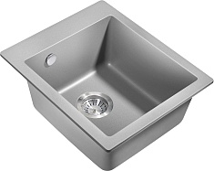 Milacio Мойка кухонная Murcia 42 Cuarzo серая металлик