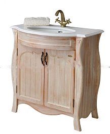 Атолл Тумба для умывальника Ривьера 80 apricot – фотография-1