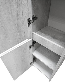 Comforty Пенал подвесной Бремен 35 дуб белый – фотография-4