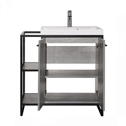 Style Line Тумба с раковиной Лофт Classic 60/80 R бетон – фотография-7