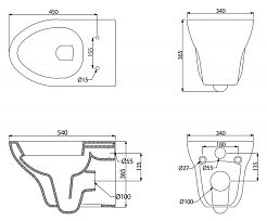 BelBagno Унитаз подвесной ANTO безободковый – фотография-2