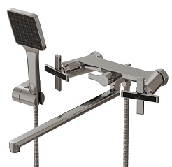 Mixline Смеситель для ванны и раковины 1/2 керамический ML37-02 "Cross" – фотография-1