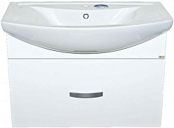 Misty Тумба с раковиной Балтика 80 с 1 ящиком, подвесная – фотография-1