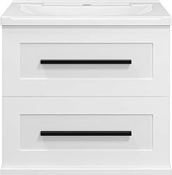 Misty Тумба под раковину Модерн 60 подвесная белая – фотография-1